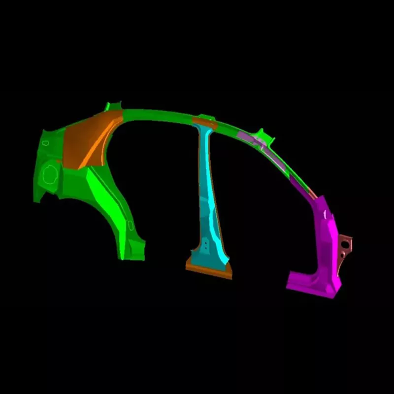 آٹوموٹیو سائیڈ پینل اندرونی اسمبلی سٹیمپنگ مر گیا۔