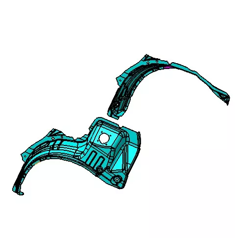 آٹوموٹو وہیل آرچ وہیل کور انجکشن مولڈ